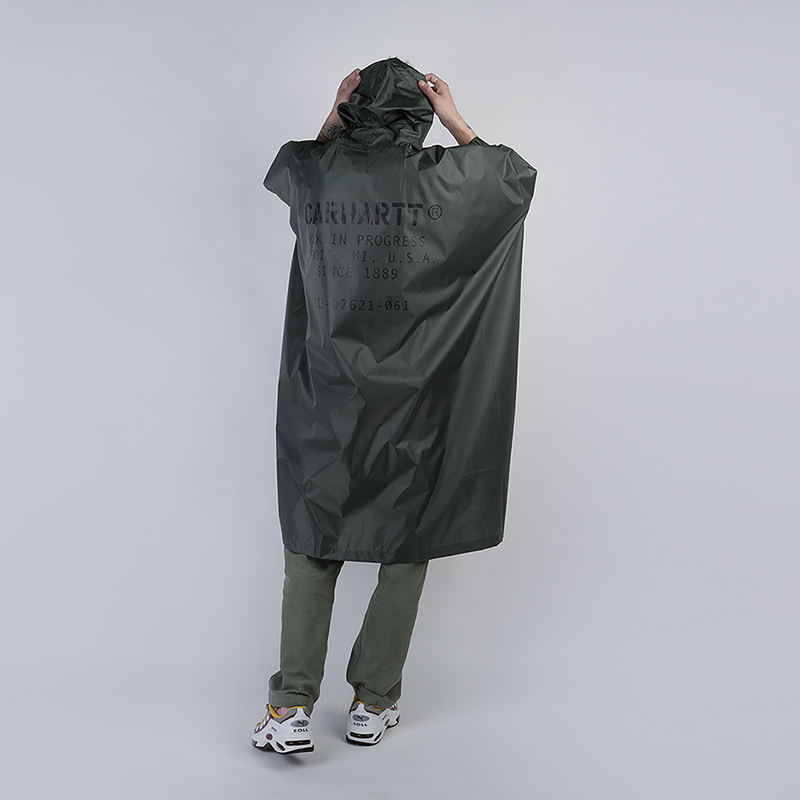мужской зеленый дождевик Carhartt WIP Rain Poncho I026769 - цена, описание, фото 4
